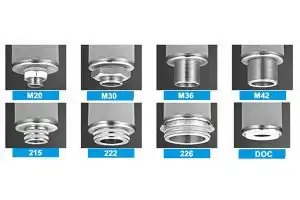 sintered powder filter element connectors